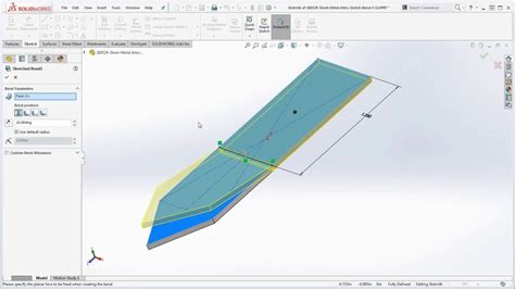 solidworks bend non sheet metal part|how to use sketched bend.